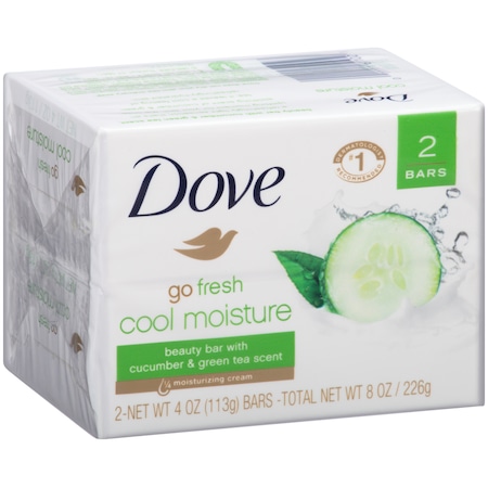 Dove Dove Go Fresh Cool Moisture Soap Bar 4 oz. Bar, PK12 41082